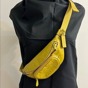 Coach Vibrant Yellow Crossbody Bag